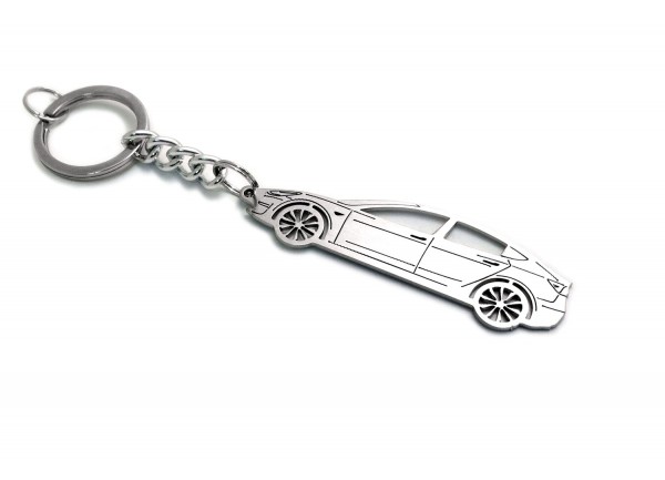 Keychain Tesla Model 3 2017-2023 - (type STEEL)